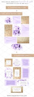 Lavender Gold Social Media Templates Social Media Template Instagram Template Wedding Flower Inspiration