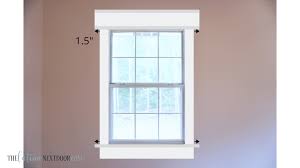 To begin replacing the trim, carefully pull the old trim off and use it as a guide to cut the new trim to size. Diy Window Trim The Latina Next Door