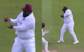 News.com.au july 25, 2020 11:42am video England Vs West Indies Rahkeem Cornwall Takes A One Handed Stunner To Dismiss Rory Burns