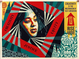 ▷ Creativity, Equity, Justice by Shepard Fairey (Obey), 2019