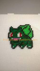 Pokemon Bulbasaur Work Finished Photos Perler Beads Hama Beads Author Site User Bill 5 Pokemon Perler Bead Pattern Perler Bead Patterns Hama Beads