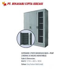 Lemari pakaian dua pintu adalah desain lemari baju yang paling banyak digunakan masyarakat umum. Jual Lemari Arsip 3 Pintu Kombinasi Kaca Plat 2 Bidang 8 Shelves Adjustable Pt Binasari Cipta Kreasi Medan Sumatera Utara Indotrading