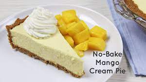 No Bake Mango Cream Pie Recipe Yummy Ph No Bake Desserts Mango Dessert Recipes Baking