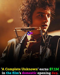 A Complete Unknown, the Bob Dylan biopic directed by James Mangold and  starring Timothée Chalamet, debuted