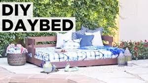 Covered in an easy to care for medium gray fabric, this daybed will arrive to you complete. How To Build An Outdoor Daybed Hgtv Youtube