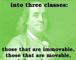 SET of 6 BEN FRANKLIN Wood Art Magnet Gift Set