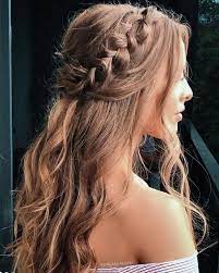 Good Pictures Homecoming Hairstyles Simple Ideas Every Single Girl Aspi In 2021 Bridesmaid Hair Medium Length Half Up Medium Hair Styles Braided Hairstyles For Wedding