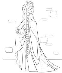 Beautiful Queen Elinor In Disney Brave Coloring Page Mom Coloring Pages Kids Printable Coloring Pages Coloring Pages