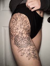 Mandala Flower Hip Tattoo Flower Hip Tattoos Mandala Hip Tattoo Tattoos