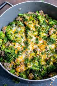 Low Carb Ground Beef And Broccoli Recipe Recipe Ground Beef Recipes Healthy Healthy Beef Recipes Dinner With Ground Beef