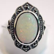 9 gr tailles allant du 47 au 58. Bague Argent Opale Marcassite Bague Argent Bague Bagues Anciennes