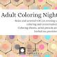 Adult Coloring Night event image