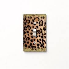 Leopard Cheetah Animal Print Gold Glitter Modern Light Switch Cover Zazzle Com In 2020 Modern Light Switches Light Switch Covers Switch Covers