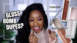3 Fenty Beauty Gloss Bomb Dupes Great Affordable Alternatives Andrea Renee Youtube