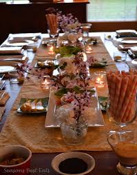 A Handmade Sushi Dinner Party Japanese Table Dinner Table Setting Tea Party Table Settings
