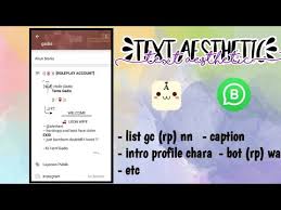 Alasannya mungkin karena anggota grup merasa tidak bebas saat ingin berkomentar atau. Cara Membuat List Gc Trainee Intro Rp Sistem Nn Youtube