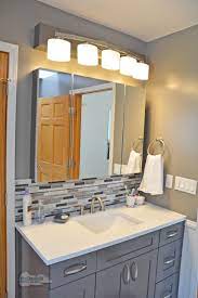 Browse to discover elegant tiles as a backsplash to level up your bathroom space. This Contemporary Bathroom Design In A Cool Gray Color Scheme Offers A Relaxing Space The Gr Small Bathroom Makeover Bathroom Design Tile Backsplash Bathroom