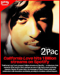 California Love" just crossed 1 billion streams