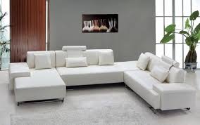 White Leather Sectional Sofa Decorating Ideas Redboth Com In 2020 White Sectional Sofa Modern Sofa Sectional Sectional Sofa