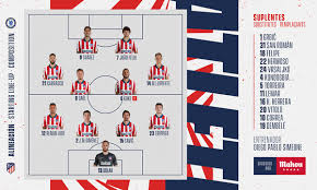Total match cards for club atlético de madrid and chelsea fc. Club Atletico De Madrid Web Oficial Here S Our Starting Xi Vs Chelsea