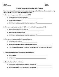 Worksheet Weather Factors Earth Science Earth Science Resources Weather