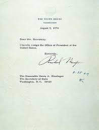 Richard Nixon S Resignation Letter Presidential History Richard Nixon Nixon