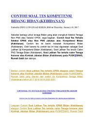 Pastinya akan membutuhkan contoh soal skb penyuluh kesehatan masyarakat 2019 sebagai bahan persiapan mengikuti seleksi kompetensi bidang cpns 2019. Contoh Soal Tes Kompetensi Bidang Bidan