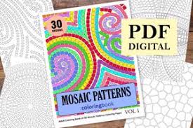 We have seen some pictures of mosaics to be able to learn as well as coloring. Coloring Pages And Books For Adults In Pdf Format Instant Download