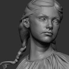 A little sculpted sketch of the new character I'm working