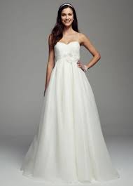 Spaghetti Strap Empire Waist Ball Gown With Flower David S Bridal Bridal Dresses Bridal Gowns Online Galina Wedding Dress