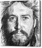 Barry Gibb sketch Canvas Print