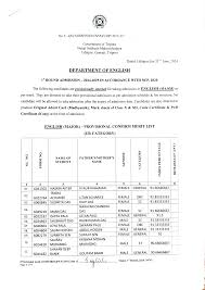 The following candidates are provisionally selected for taking admission in  ENGLISH (MAJOR) as ENGLISH (MAJOR) PROVISIONAL CONFI