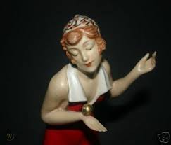 Figurines by dumitru haralamb chiparus, bruno zach and ferdinand preiss are of course included as well. Rare Royal Dux Art Deco Figurine Of Girl By Schaff 25100380