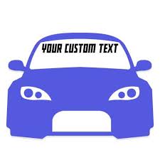 Custom Text Windshield Banners Decals Stickers Super Fast Shipping