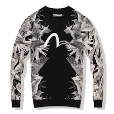 Evisukurd Peace Bird All Over Embroidered 1eshtm7sw827x Long Sleeve Tshirt Men Sweatshirts Mens Tops