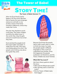 Tower Of Babel Preschool Bible Lessons Easy Kids Bible Story For Children S Church Lessons Chi Preschool Bible Lessons Bible Stories For Kids Preschool Bible