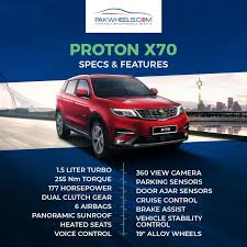 You are now easier to find information about proton mpv, sedan and hatchback cars with this information including latest proton price list in malaysia, full specifications, review, and comparison with other competitors cars. Proton X70 Official Specs Features Revealed Pakwheels Blog