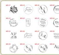 Custom Wedding Embosser Stamp, Personalized Monogram ...