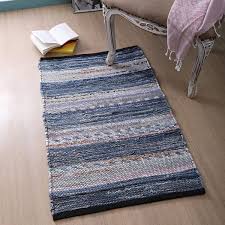 Free delivery & 30 day returns! Buy 100 Cotton Rag Rug 2x3 Washable Multicolor Denim Chindi Rug Hand Woven Reversible For Living Room Kitchen Entryway Rug Multi Color Farmhouse Rug Recycle Area Rugs Online In Turkey B07snv2bp3