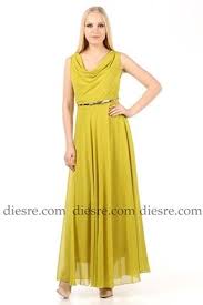Akosse Degaje Yaka Sifon Elbise Sifon Elbise Elbise Elbise Modelleri