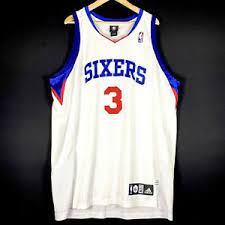 Lose faden von innen zustand: Authentic Adidas Allen Iverson Sixers Nba Trikot Basketball Jersey Kobe Jordan I Ebay