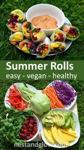 Recipe Summer Rolls And Spicy Almond Dip Recipe Raw Vegan Recipes Easy Healthy Easy Vegan Raw Food Recipes