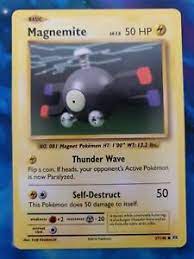 Click here to view the 18 results in the japanese database. Magnemite 37 108 Common Pokemon Card Evolutions Set 2016 Nm Ebay