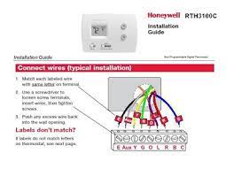 Honeywell manual thermostat wiring diagram. Honeywell Rth3100c Installation Manual