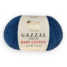 Es besteht aus 60% baumwolle und 40% acryl. Gazzal Baby Cotton