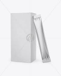 Download Matte Box W Glossy Sachet Mockup In Sachet Mockups On Yellow Images Object Mockups