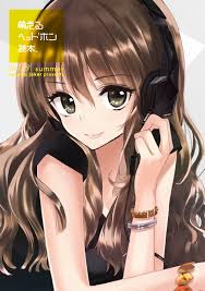 Anime girl with brown hair and red eyes. Images Of Curly Brown Hair Brown Eyes Girl Anime