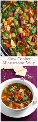 Slow Cooker Minestrone Soup This Soup Is So So Good A Fall Staple For Sure Minestrone Soup Slow Cooker Slow Cooker Soup Slow Cooker Recipes