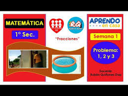 Para poder resolver problemas, algo que te puede ayudar de manera significativa es seguir el proceso de. Semana 1 Aprendo En Casa Tarea Resuelta Matematica Primero De Secundaria Fracciones Problema 1 2 Y 3 Youtube