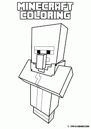 Free printable coloring pages for kids and adults. Minecraft Zombie Coloring Page Coloring Home